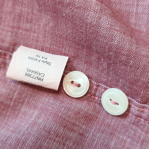 J Crew Shirt Mens Large Woven Long Sleeve Button Up Workshirt Pockets - Picture 5 of 8